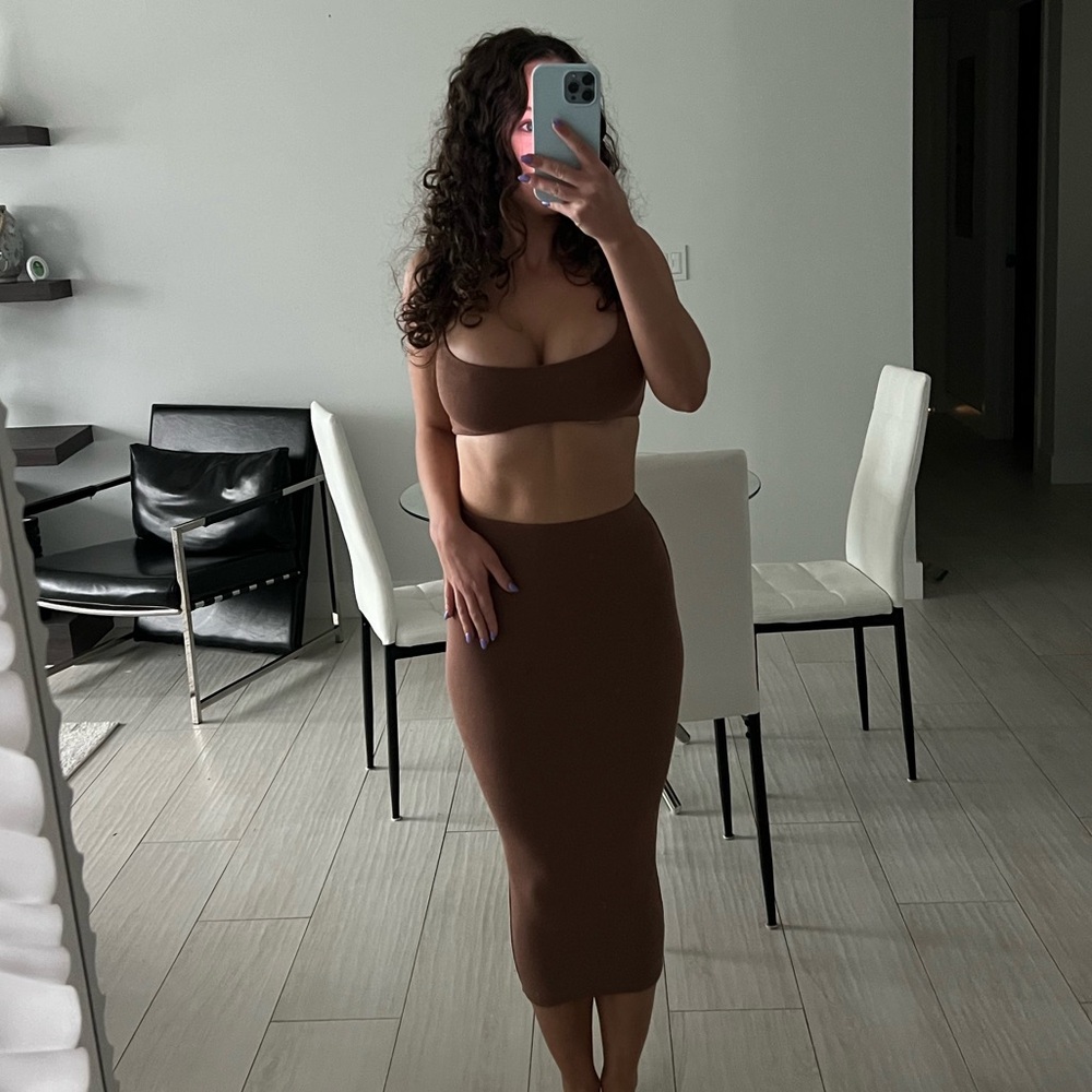 Naked wardrobe 2 piece skirt set